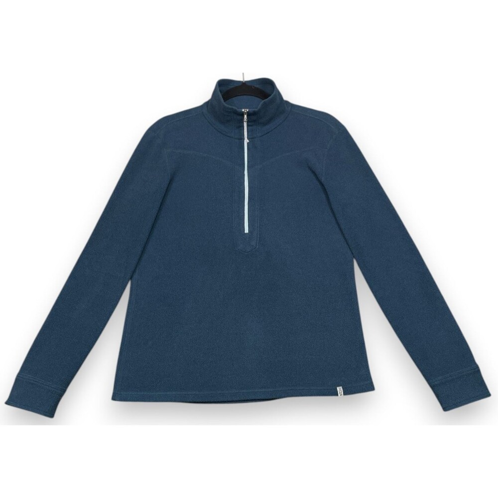 Stio Turpin Fleece Half Zip Pullover Womens M Blue Casual Outerwear Outdoor